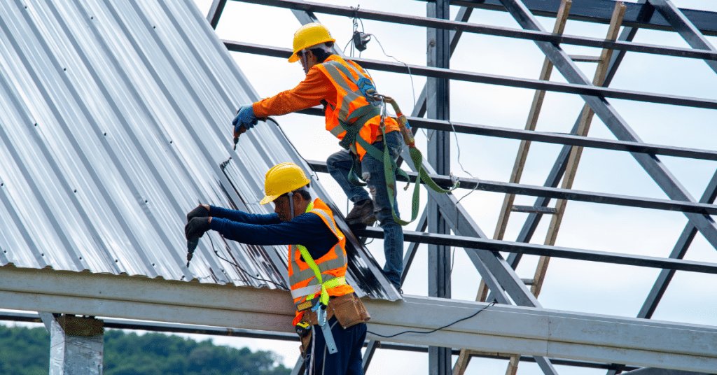 metal building installation
