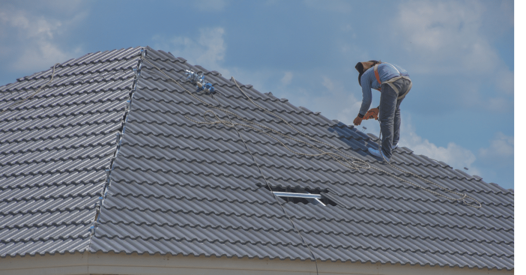 repairing leaks on a metal building